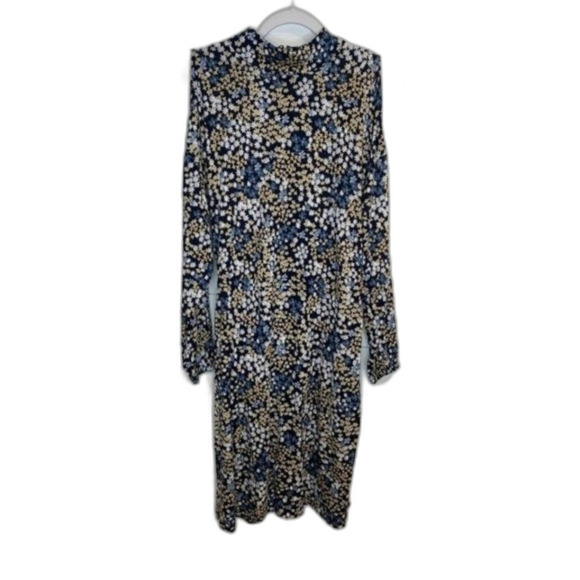 Michael Michael Kors Midi Cold Shoulder Floral Dress 0X NWT - Picture 1 of 7